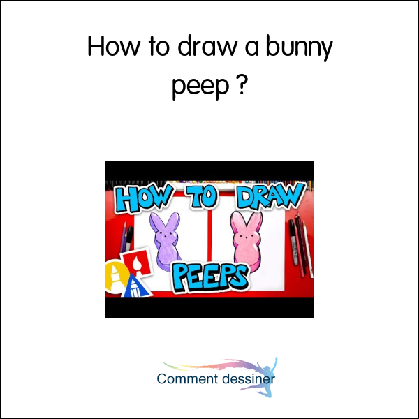 How to draw a bunny peep